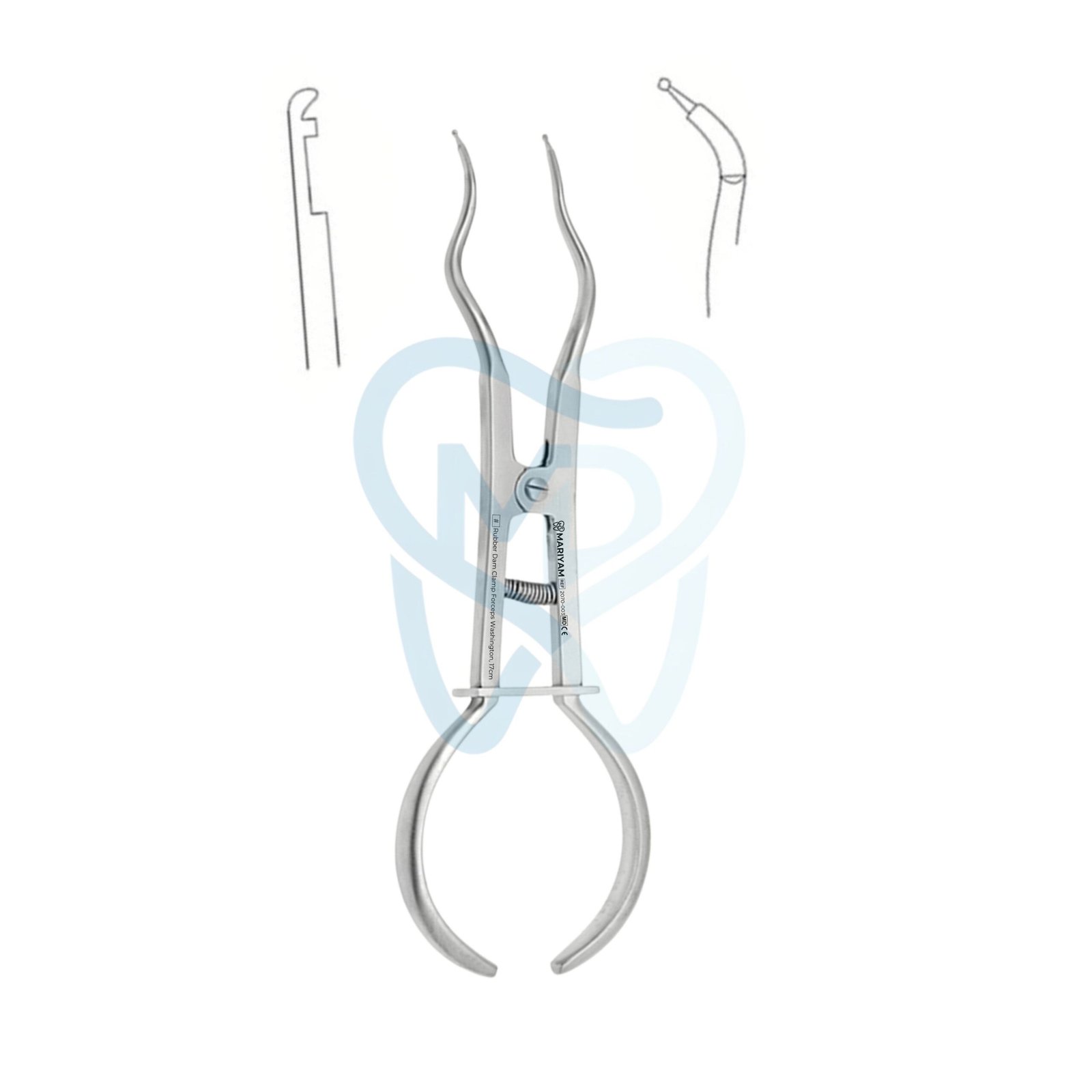 2070-003 Rubber Dam Clamp Forceps Washington, 17cm - Image 1