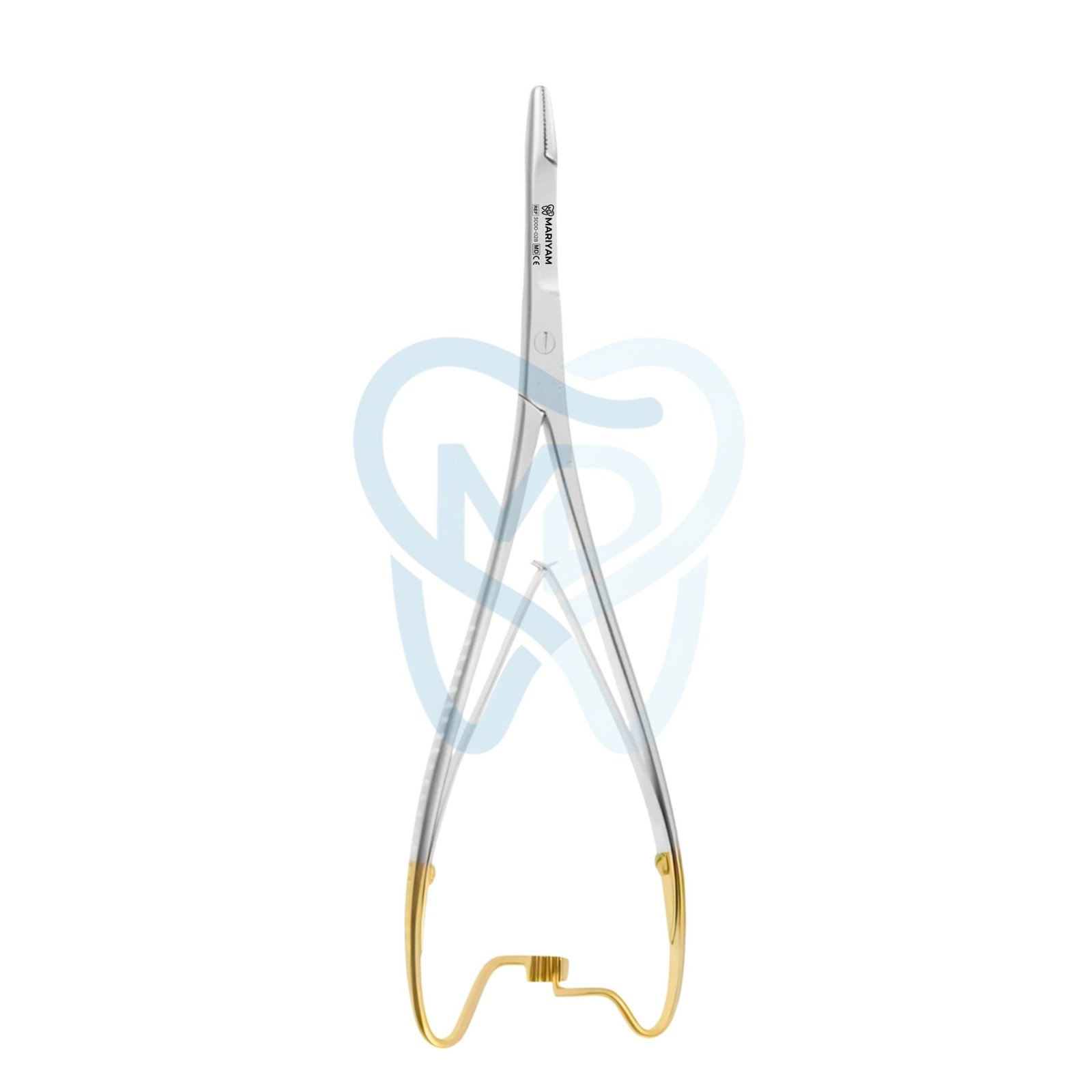 3000-028 Mathieu Olsen Needle Holder, Straight, 17cm, TC - Image 1