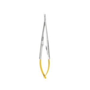 Castroviejo Micro Needle Holder, Curved, 14cm, TC
