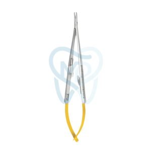 Castroviejo Micro Needle Holder, Curved, 16cm, TC