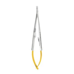 Castroviejo Micro Needle Holder, Curved, 16cm, TC