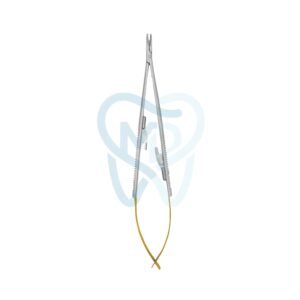 Castroviejo Micro Needle Holder, Curved, 16cm, TC
