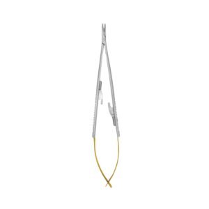 Castroviejo Micro Needle Holder, Curved, 16cm, TC