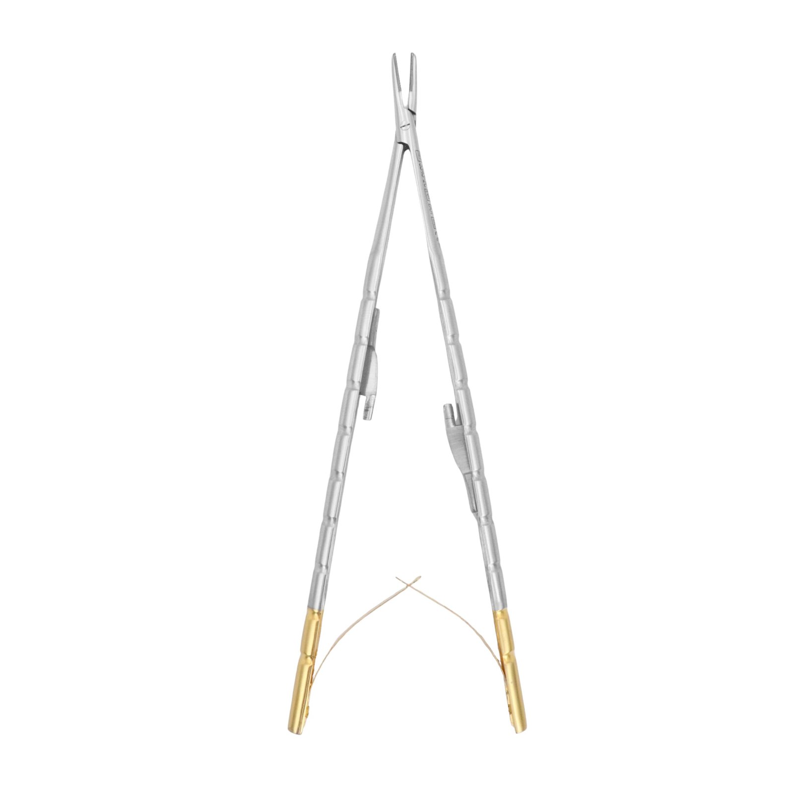 3000-038 Castroviejo Micro Needle Holder, Barraquer, Straight, 16cm, TC - Image 1
