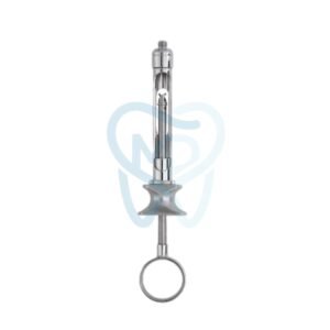 Cylinder Cartridge Syringe, 2.2 ml, Chrome-plated, with Metric Thread, with aspiration