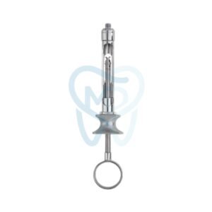Cartridge Syringe, 2.2 ml, Chrome-plated, with Metric Thread
