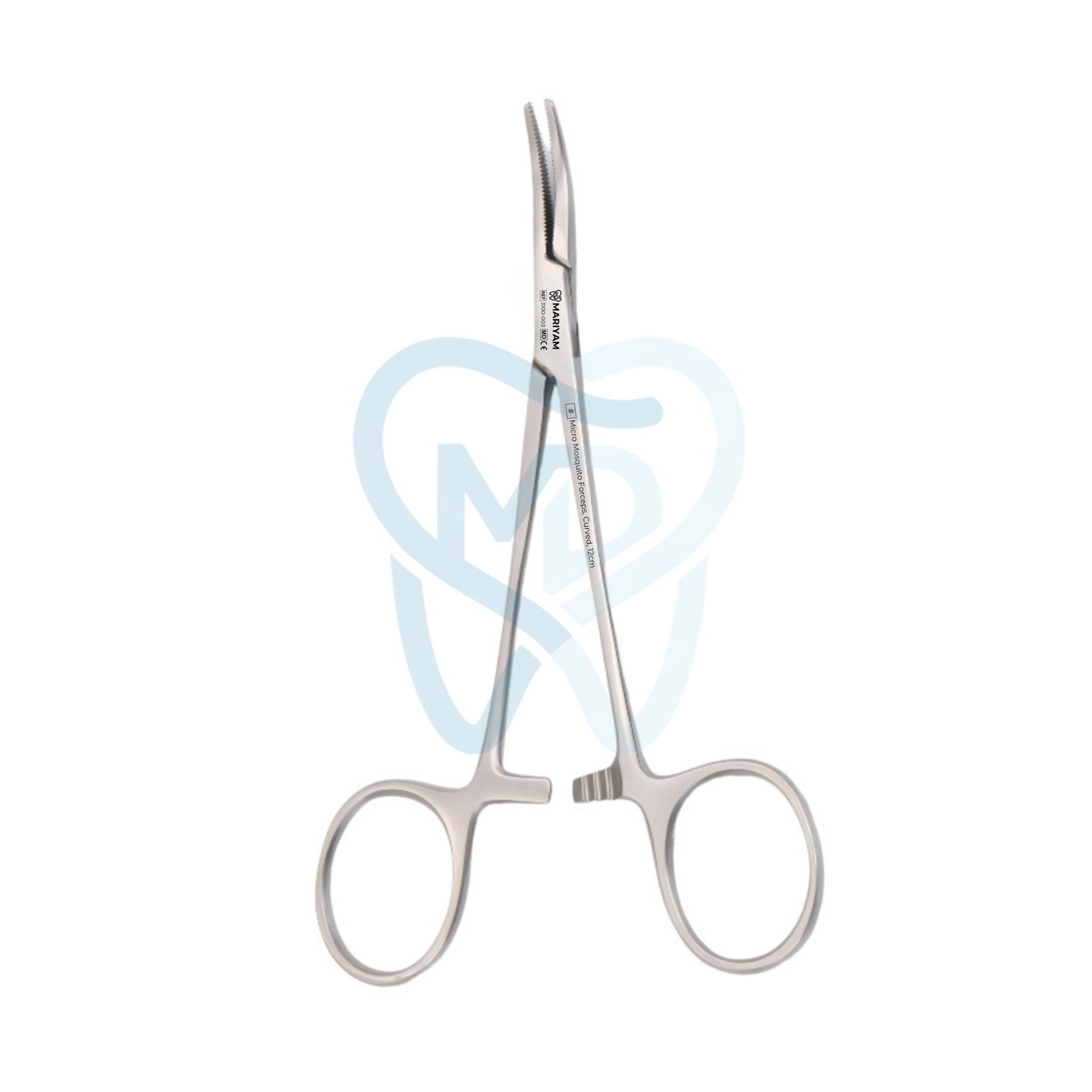 3100-003 Micro Mosquito Forceps, Curved, 12cm - Image 1