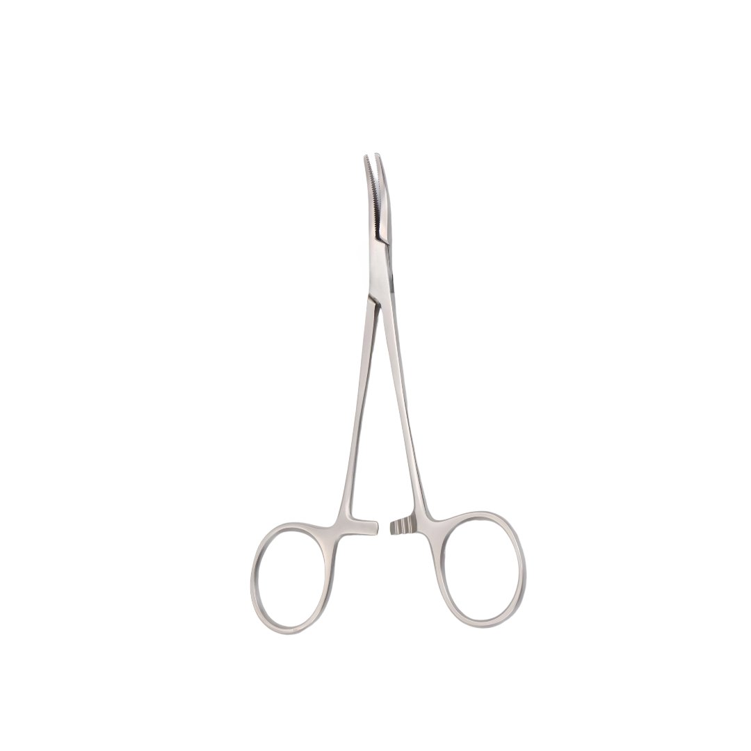 3100-003 Micro Mosquito Forceps, Curved, 12cm - Image 1