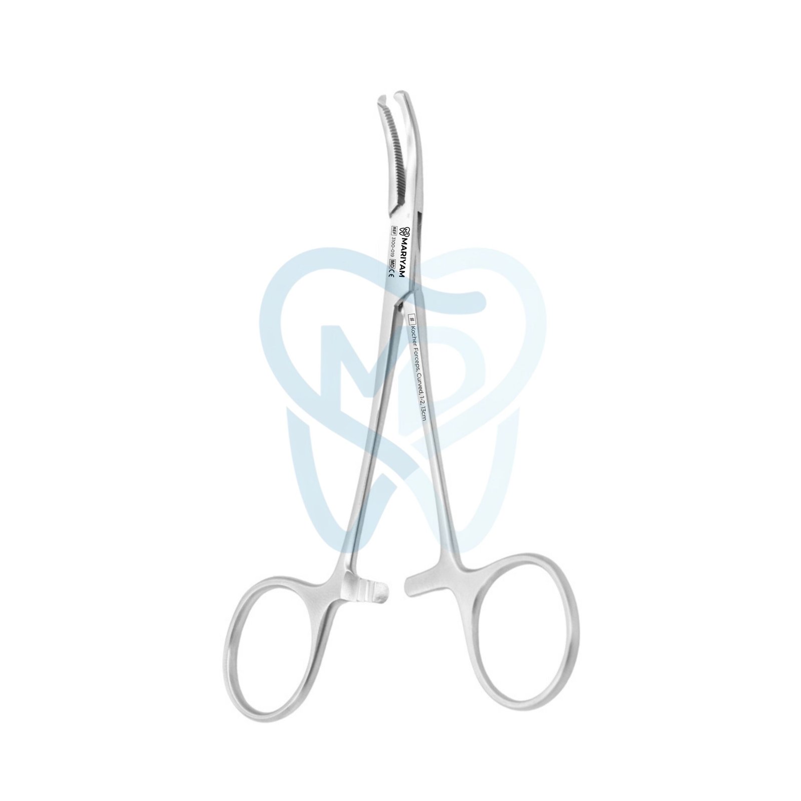 3100-019 Kocher Forceps, Curved, 1-2, 13cm - Image 1