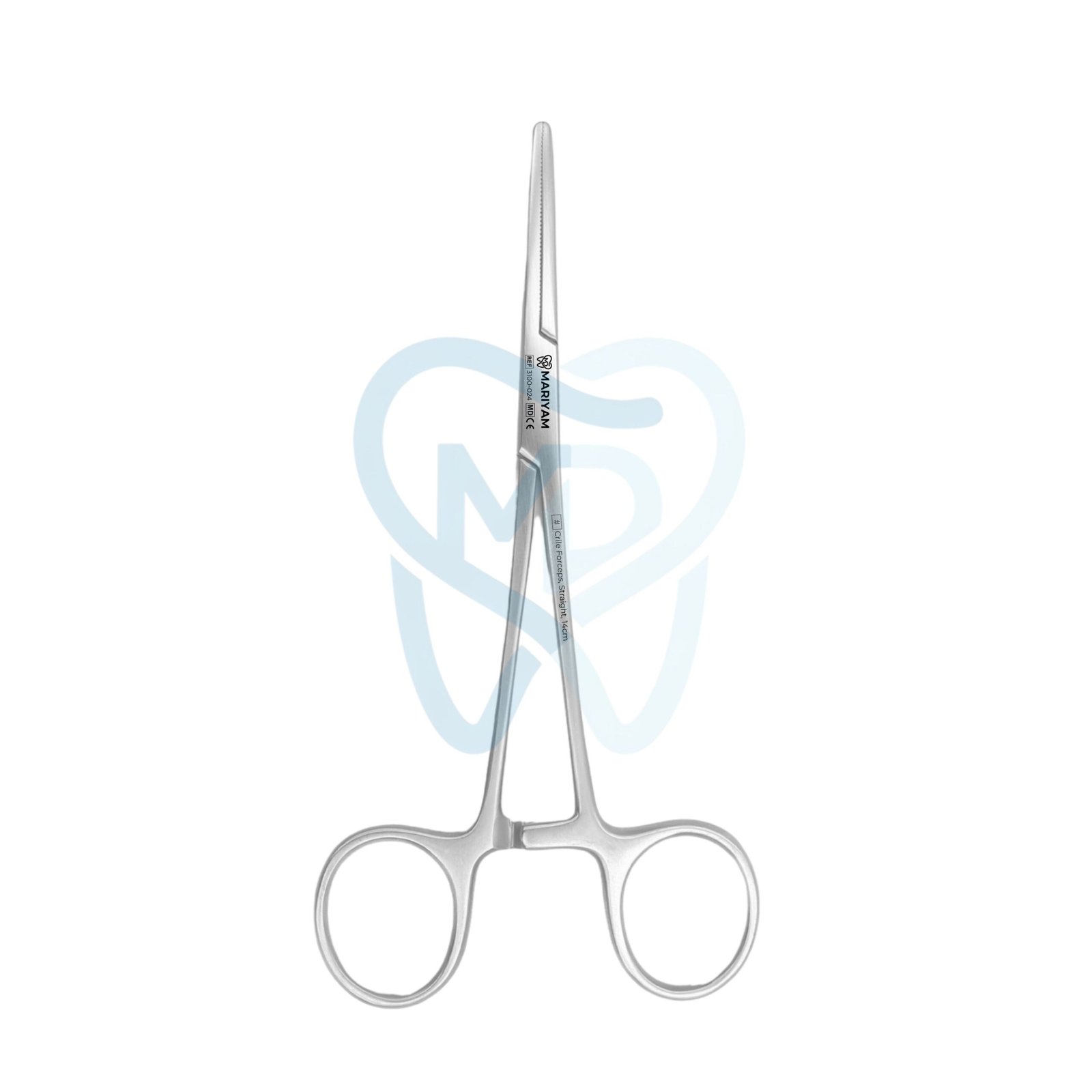 3100-024 Crile Forceps, Straight, 14cm - Image 1