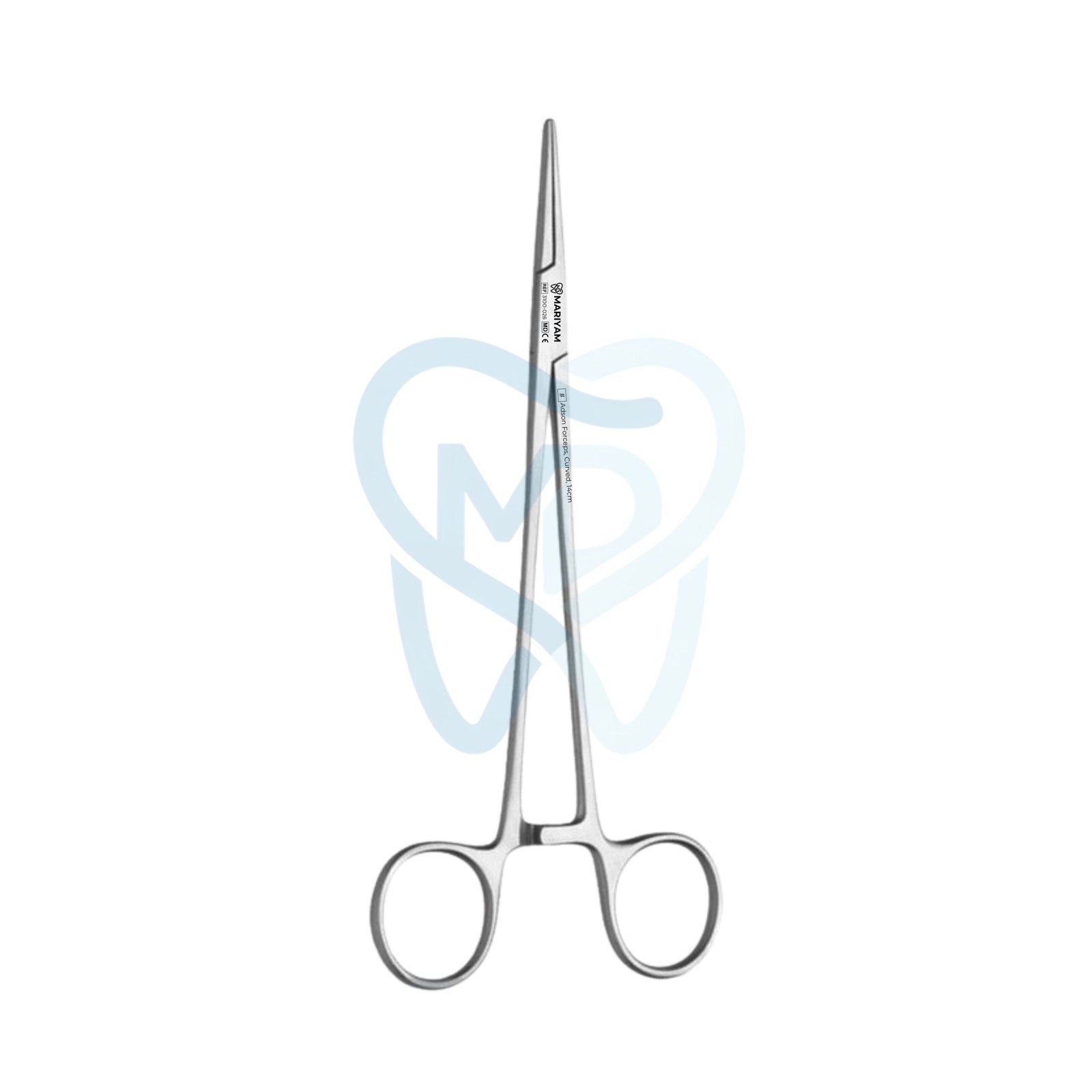 3100-026 (2) Adson Forceps, Curved, 14cm - Image 1