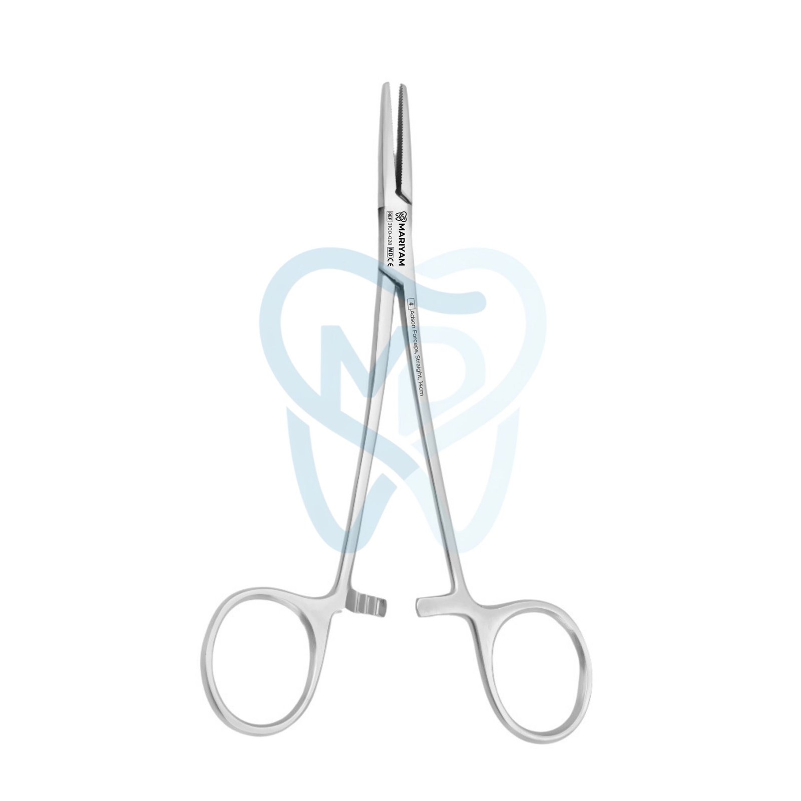 3100-028 Adson Forceps, Straight, 14cm - Image 1
