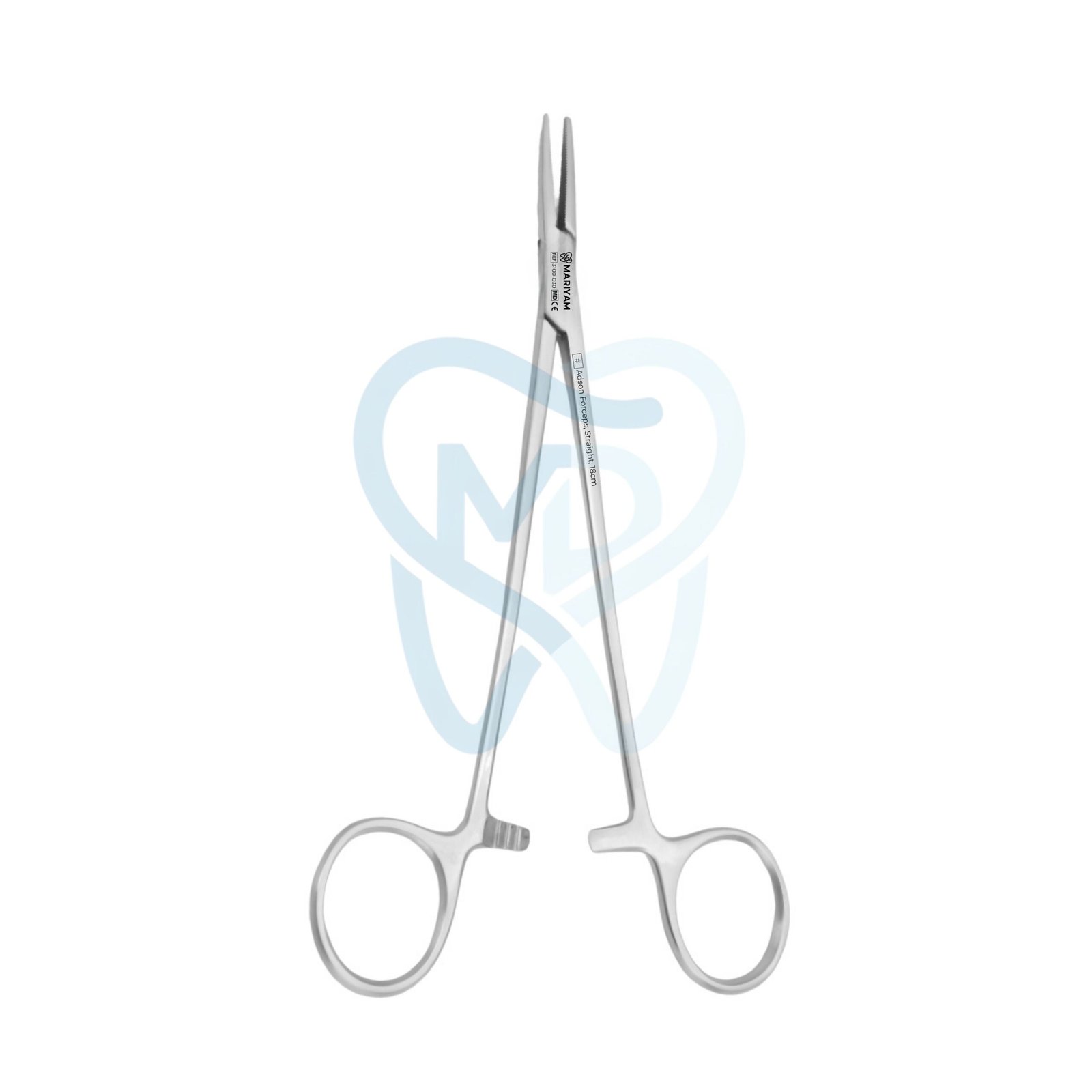 3100-030 Adson Forceps, Straight, 18cm - Image 1