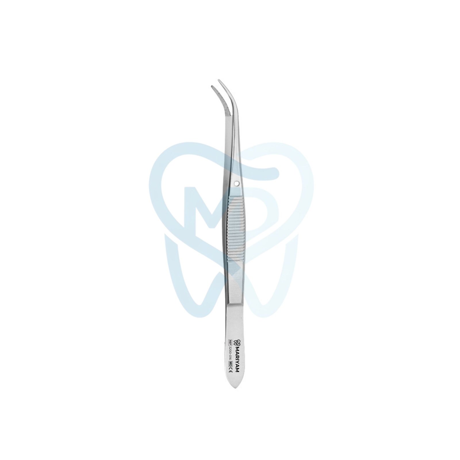 3200-016 Perry Tweezer, Curved, 13cm - Image 1