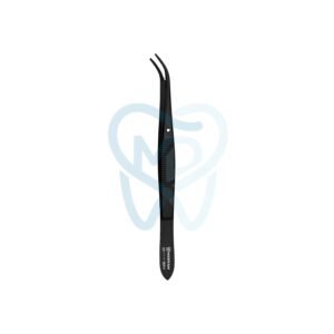 Perry Tweezer, Curved, 13cm, Black