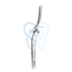 Miller Tweezer, Serrated, Curved, 16cm