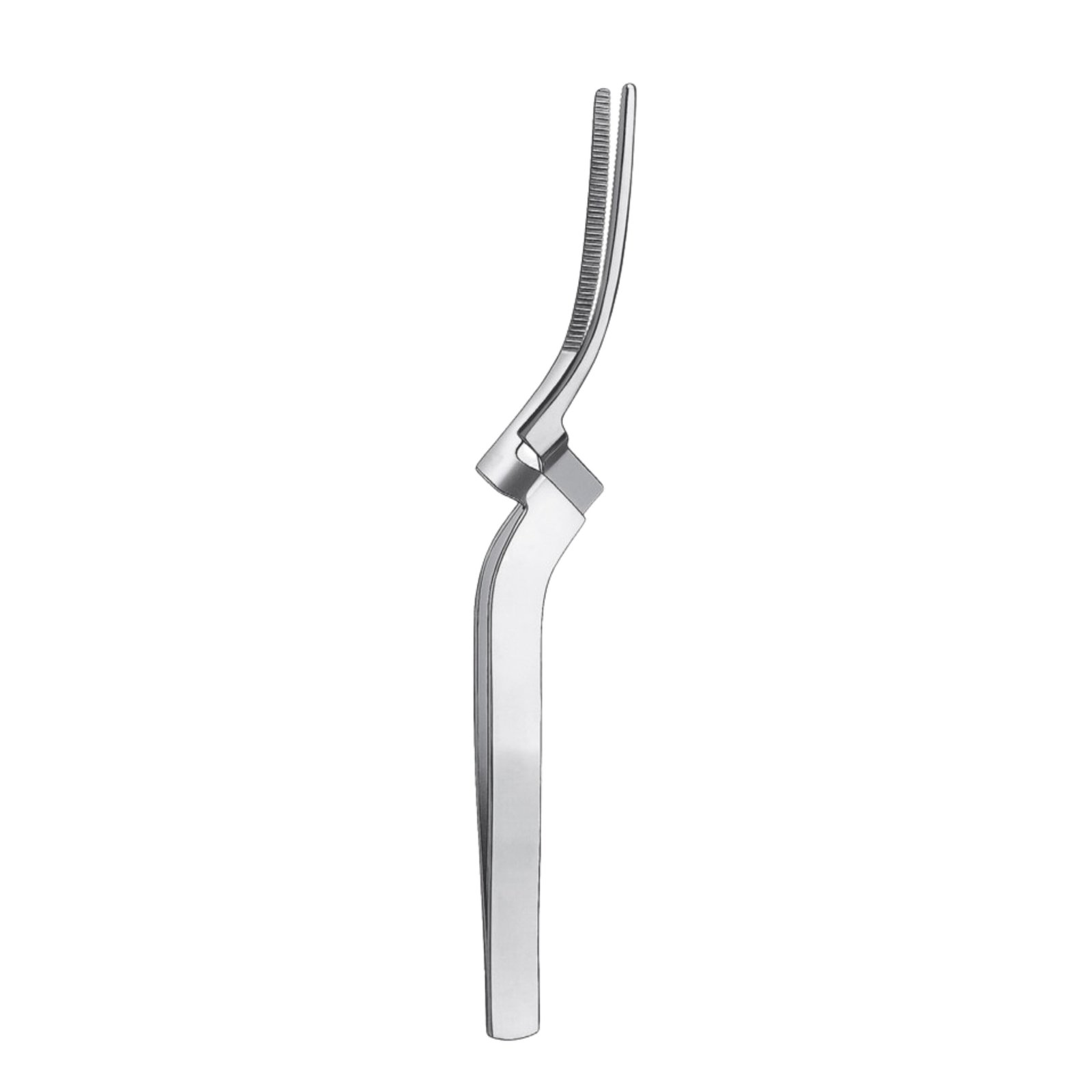 3200-019 Miller Tweezer, Serrated, Curved, 16cm - Image 1
