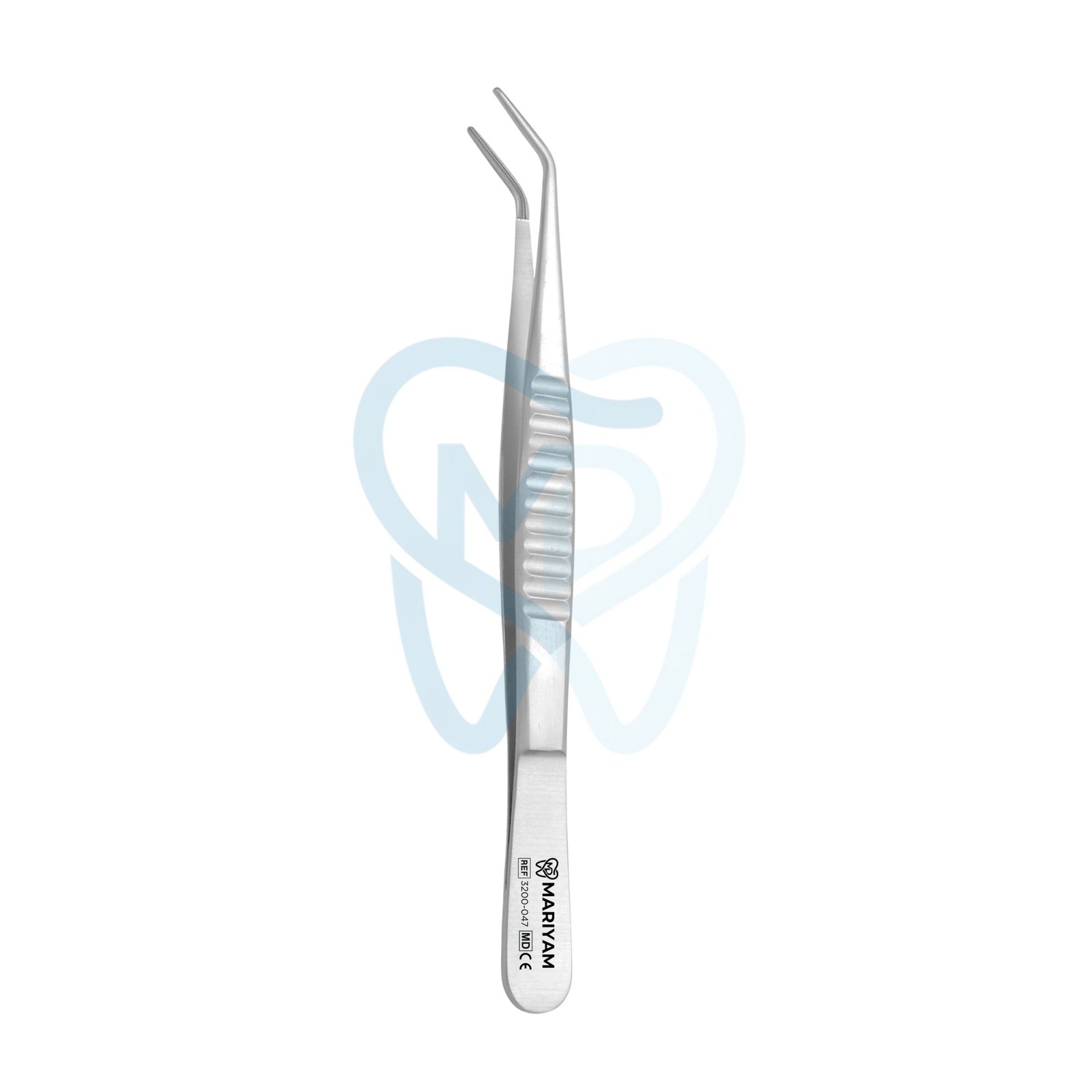 3200-047 DeBakey Tweezer, Standard Profile 2.0mm, Angled, 16cm - Image 1