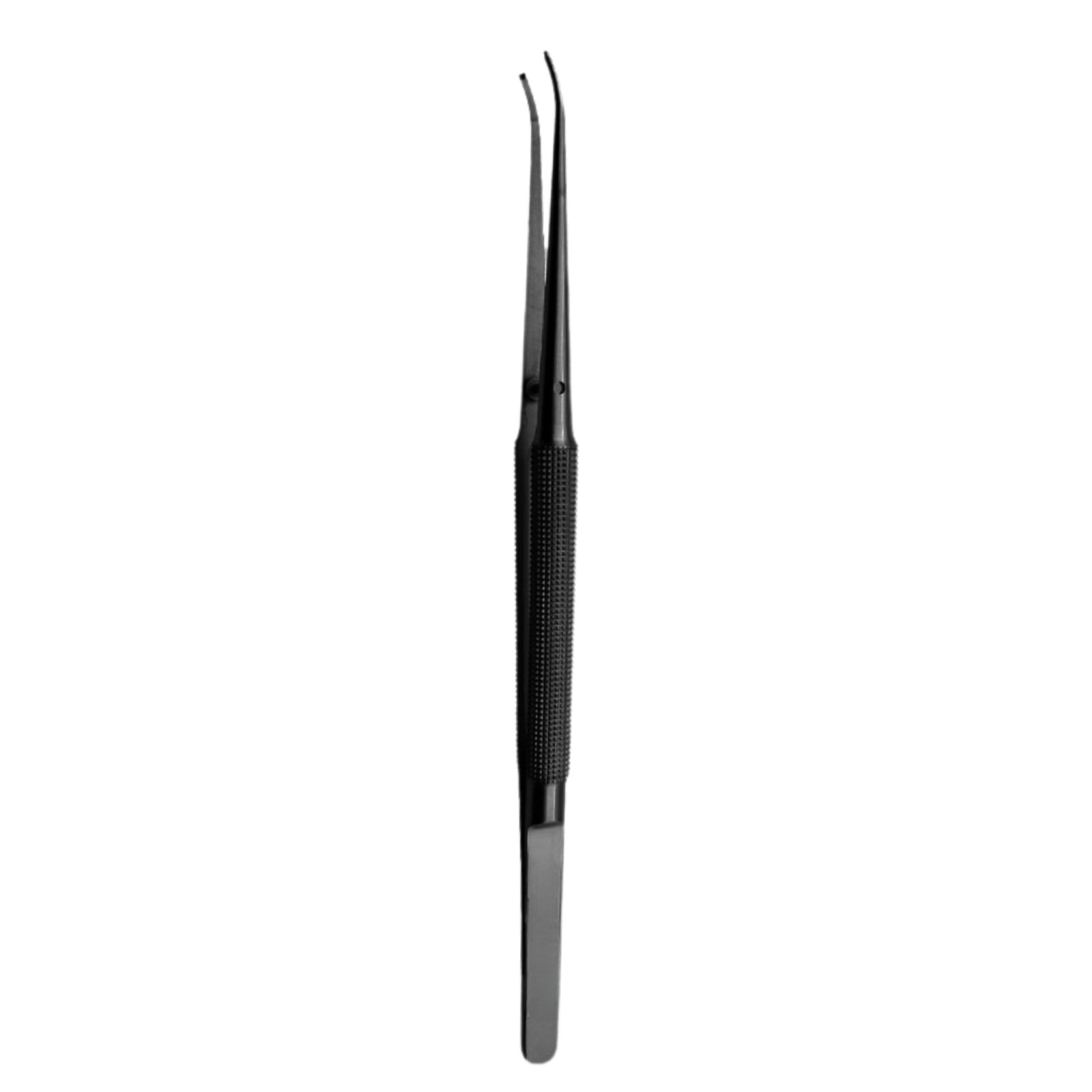 3200-066 Micro Surgical Tweezer, Curved, 1-2, 18cm, Black - Image 1