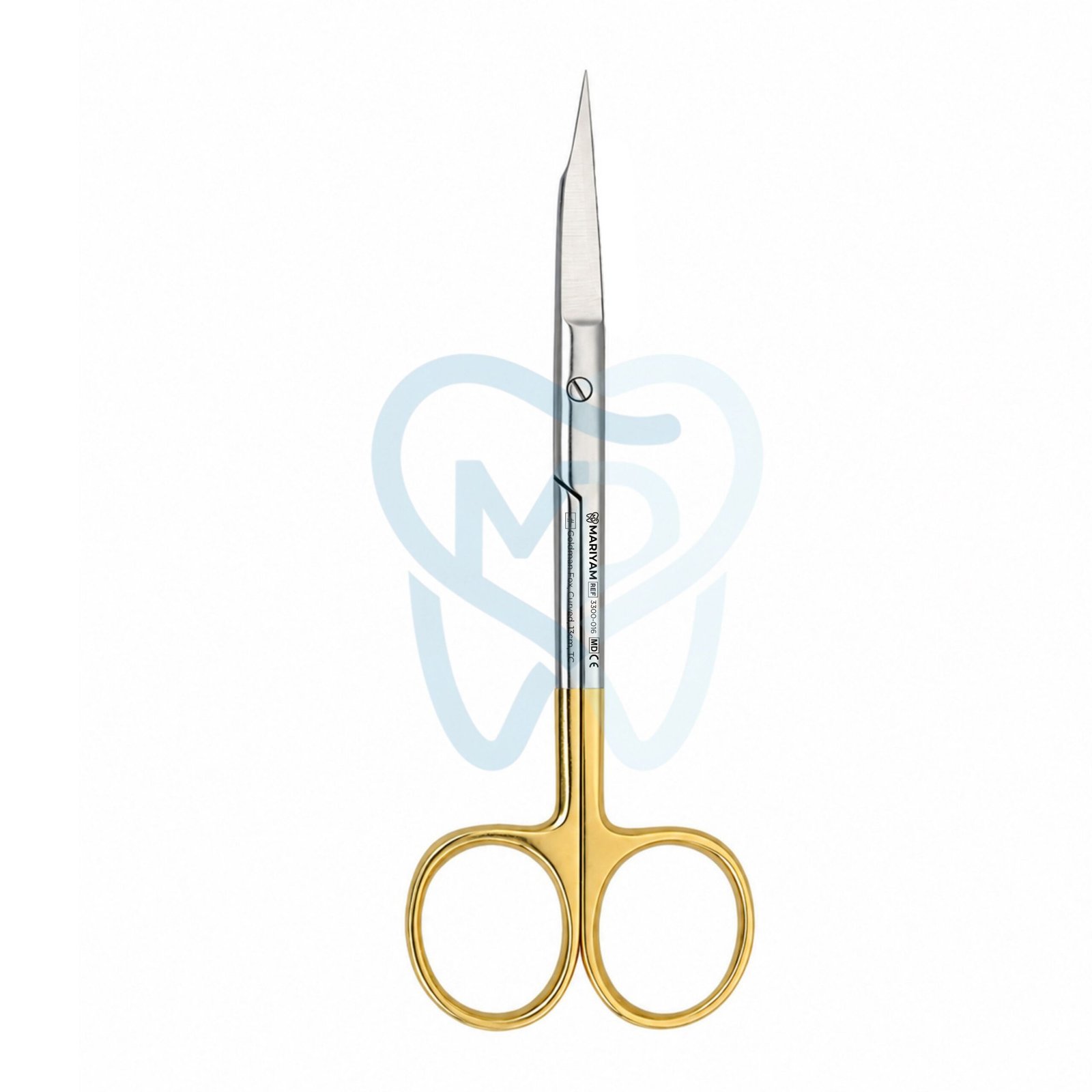 3300-016 Goldman Fox, Curved, 13cm, TC - Image 1