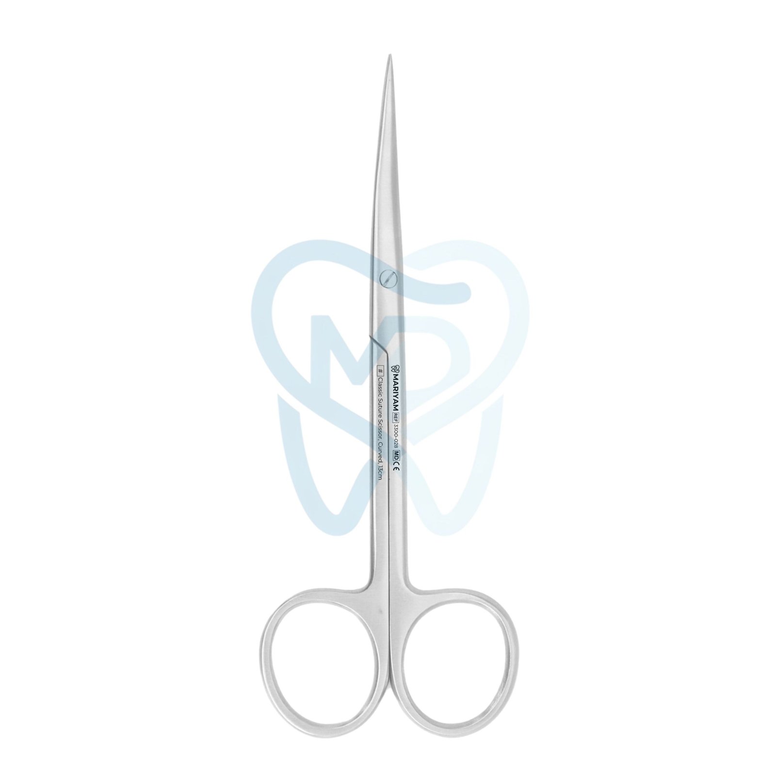 3300-028 Classic Suture Scissor, Curved, 13cm - Image 1