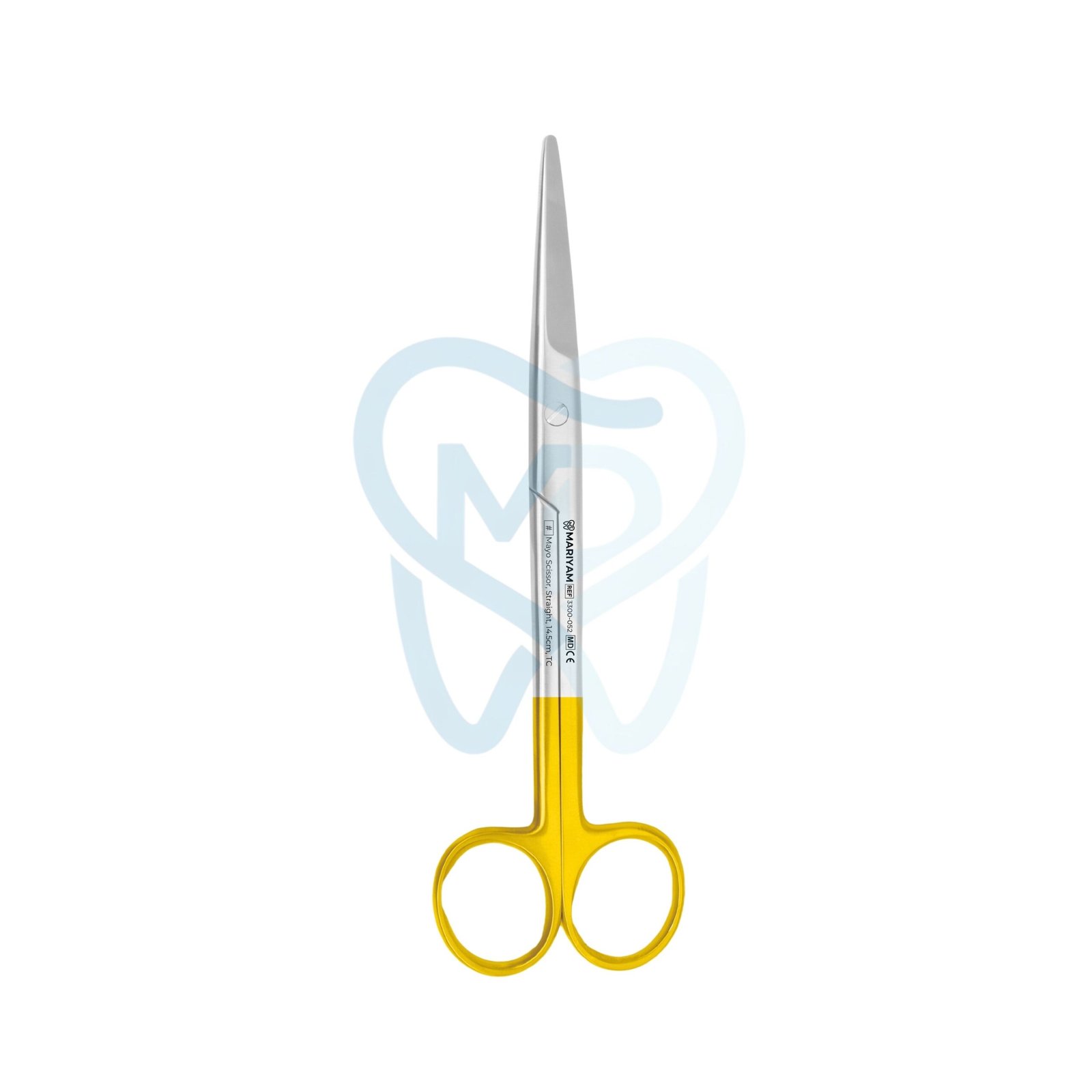 3300-052 Mayo Scissor, Straight, 14.5cm, TC - Image 1