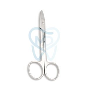 Crown Scissor, BeeBee, Saw Edge, Straight, 13cm
