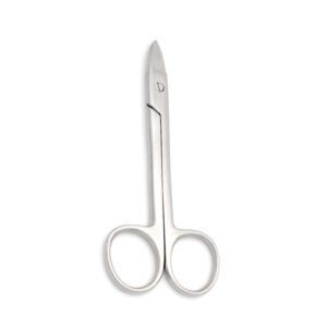 Crown Scissor, BeeBee, Saw Edge, Straight, 13cm