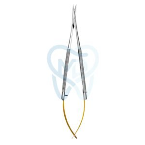 Microsurgical Scissor,  Curved, 14.5cm,TC