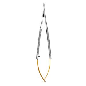 Microsurgical Scissor,  Curved, 14.5cm,TC