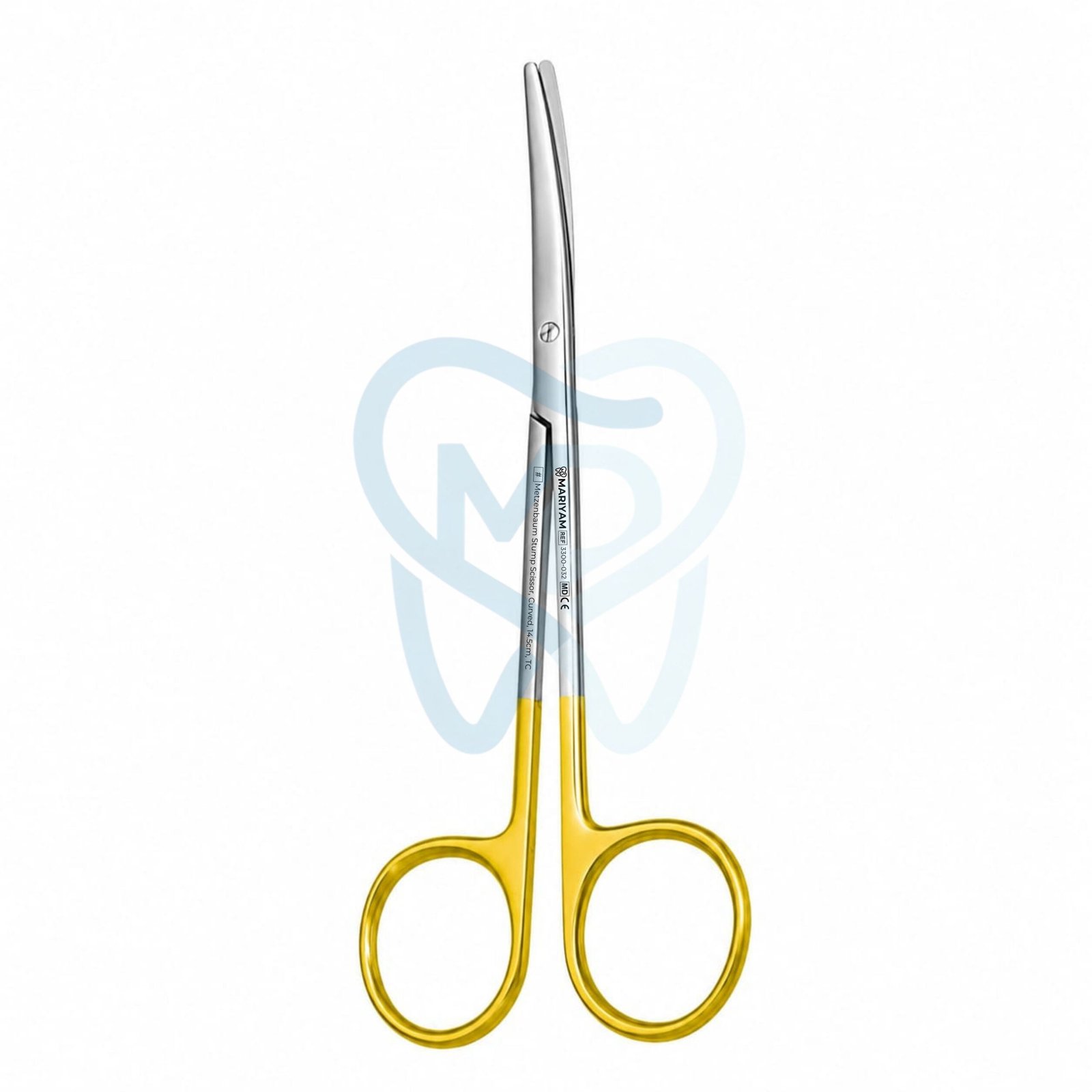 3300-32 Metzenbaum Stump Scissor, Curved, 14.5cm, TC - Image 1