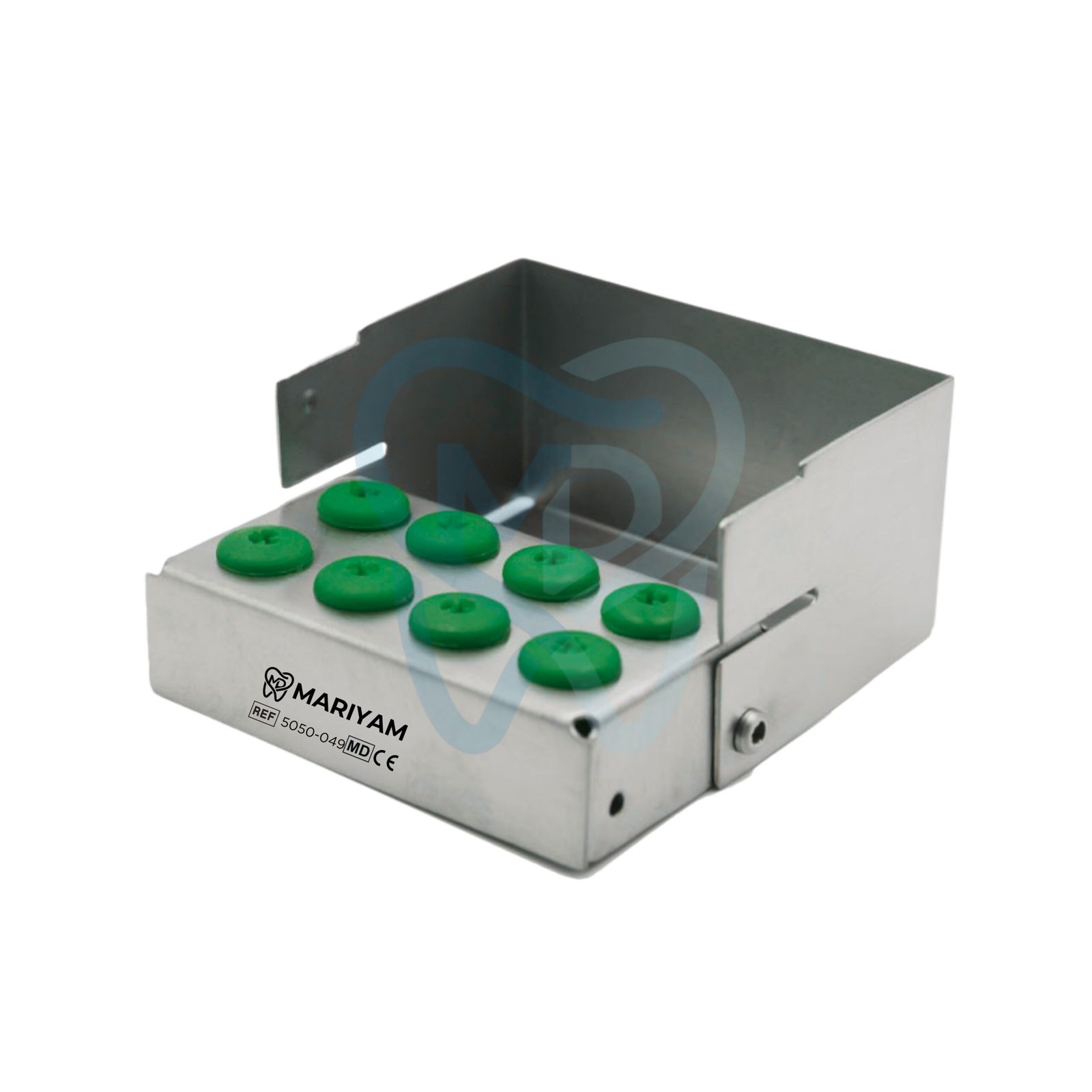 5050-049 Bur Holder for 8, Green - Image 1