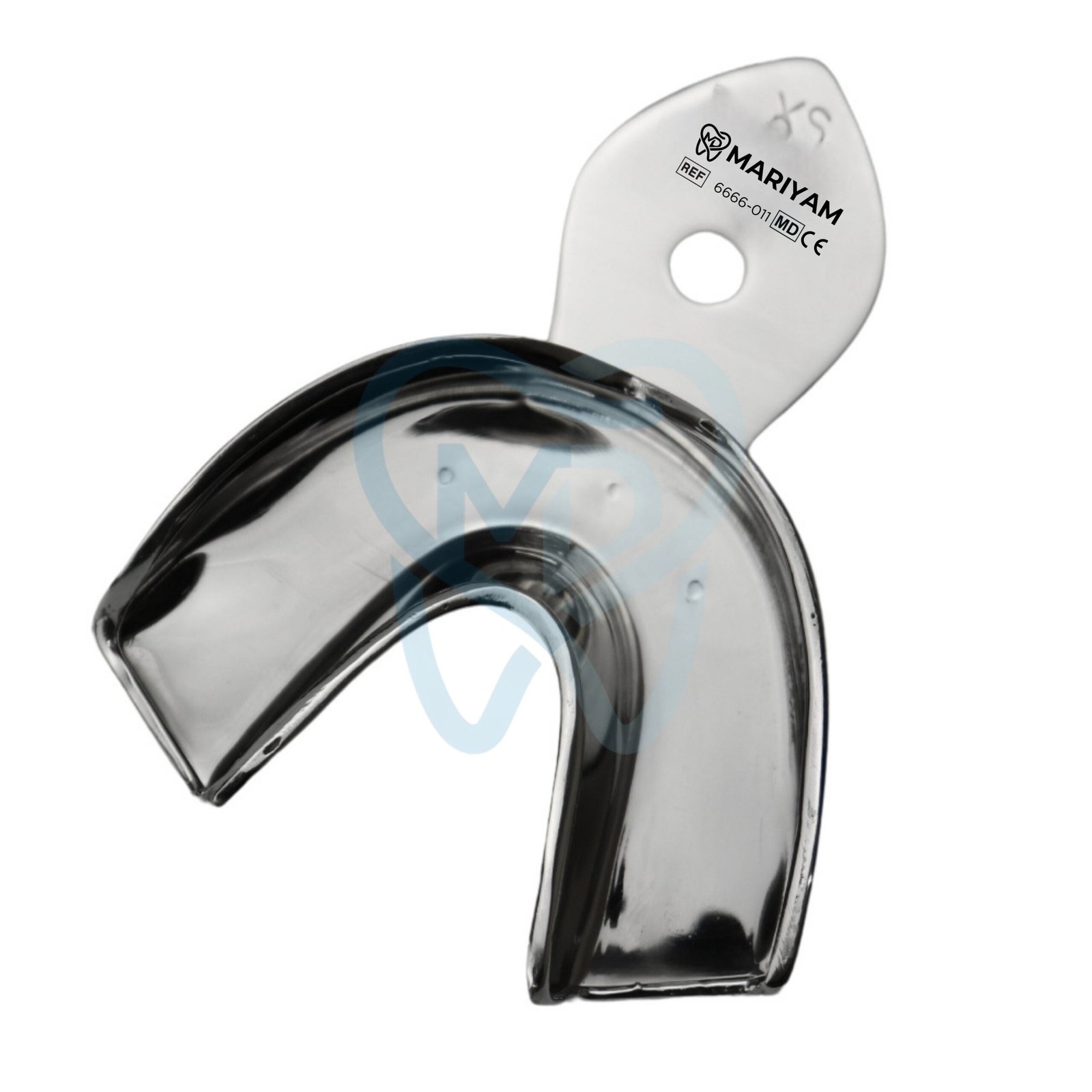 6666-011 Non-Perforated Impression Tray, Lower Jaw, Extra Small - Image 1