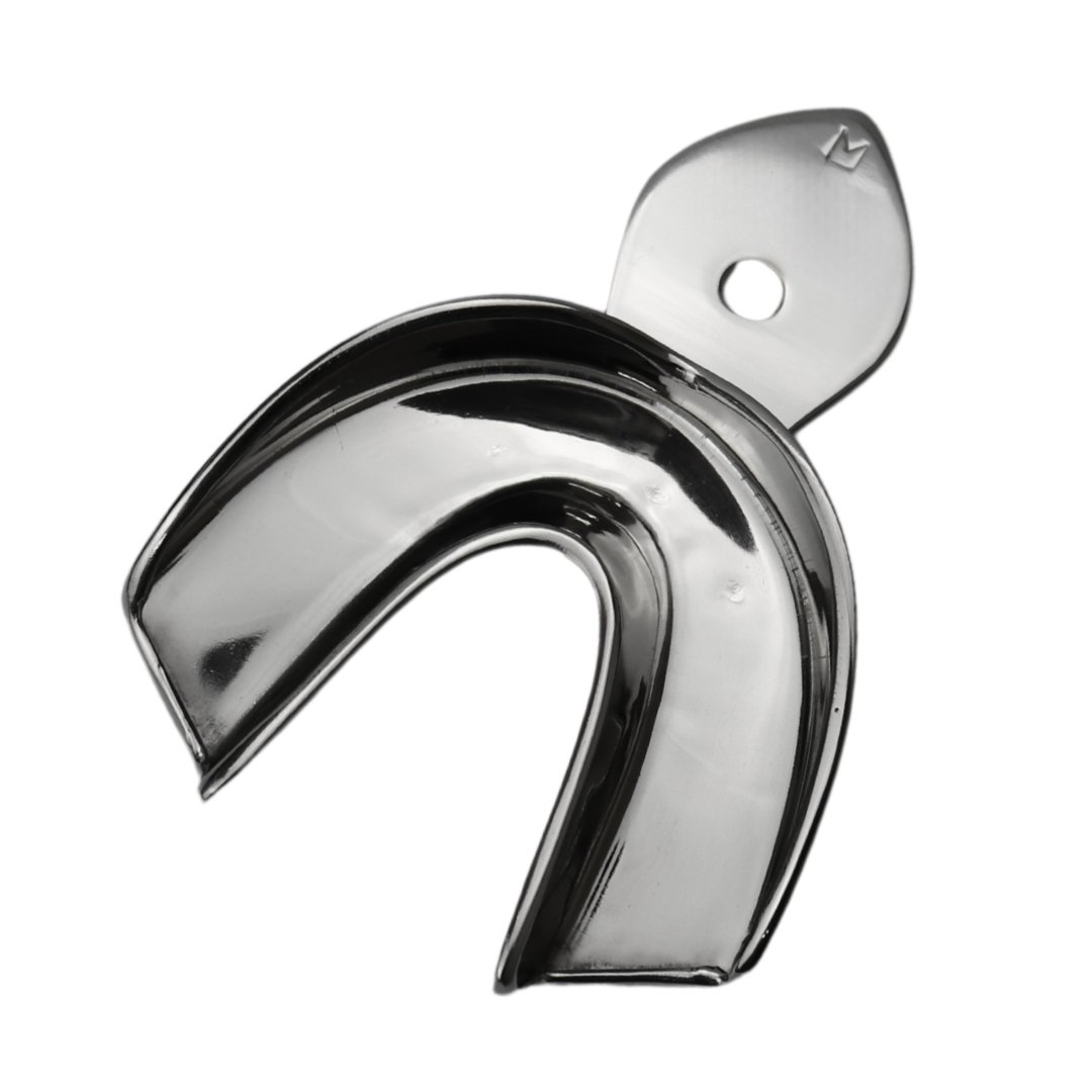 6666-013 Non-Perforated Impression Tray, Lower Jaw, Medium - Image 1