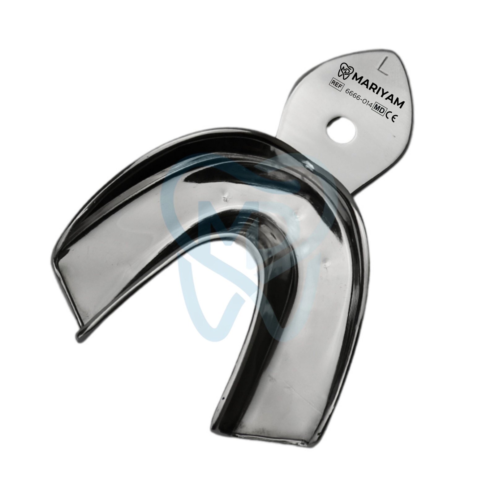 6666-014 Non-Perforated Impression Tray, Lower Jaw, Large - Image 1