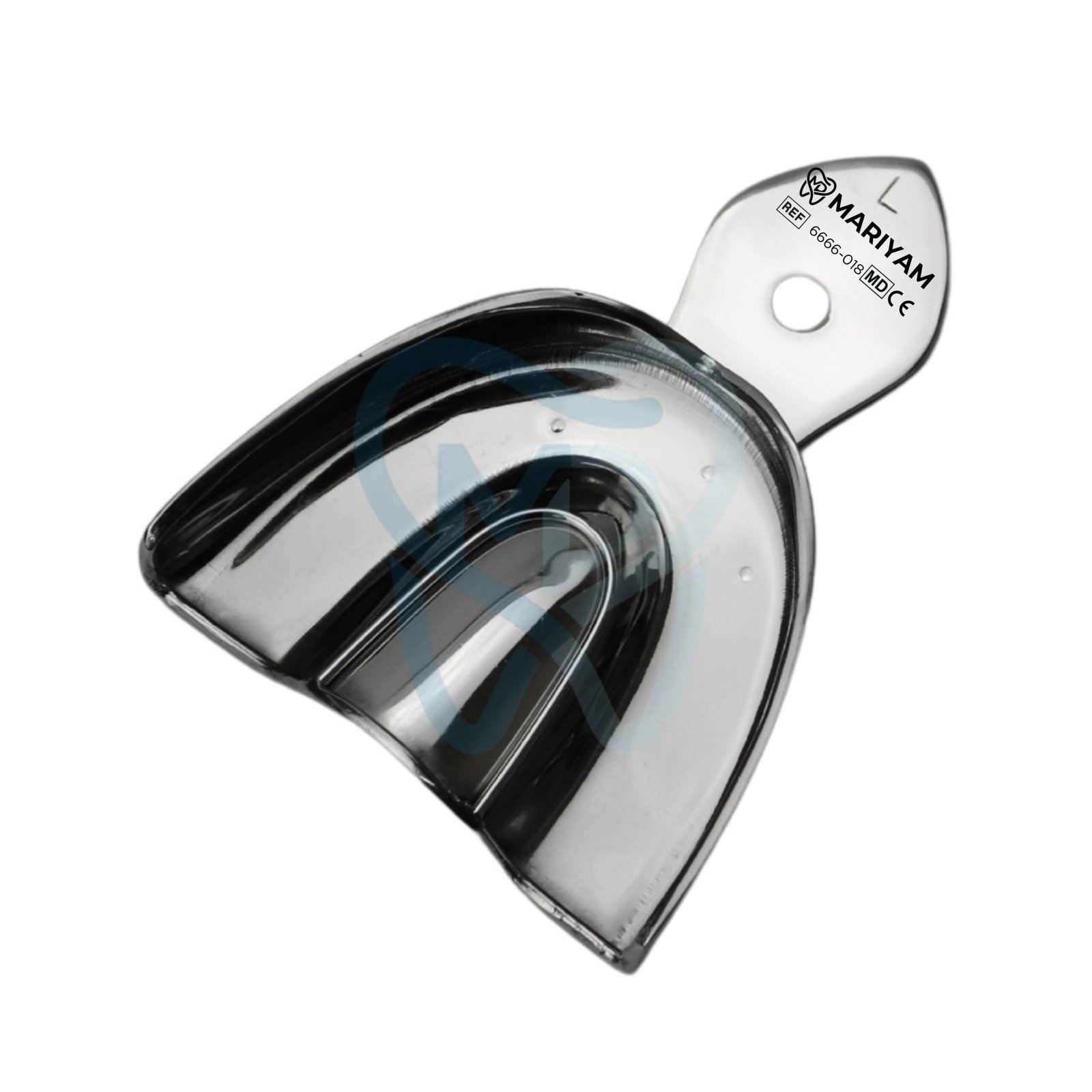 6666-018 Non-Perforated Impression Tray, Upper Jaw, Medium - Image 1