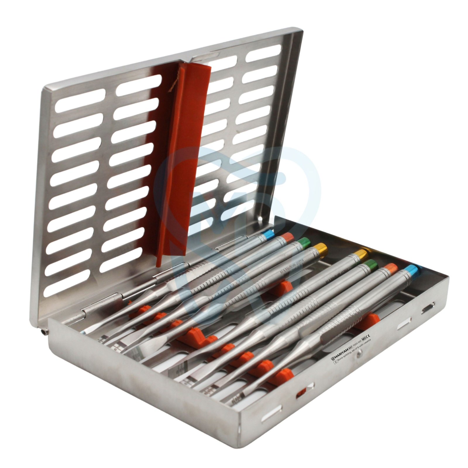 7020-001 Bone splitting, set of 8 with casette - Image 1