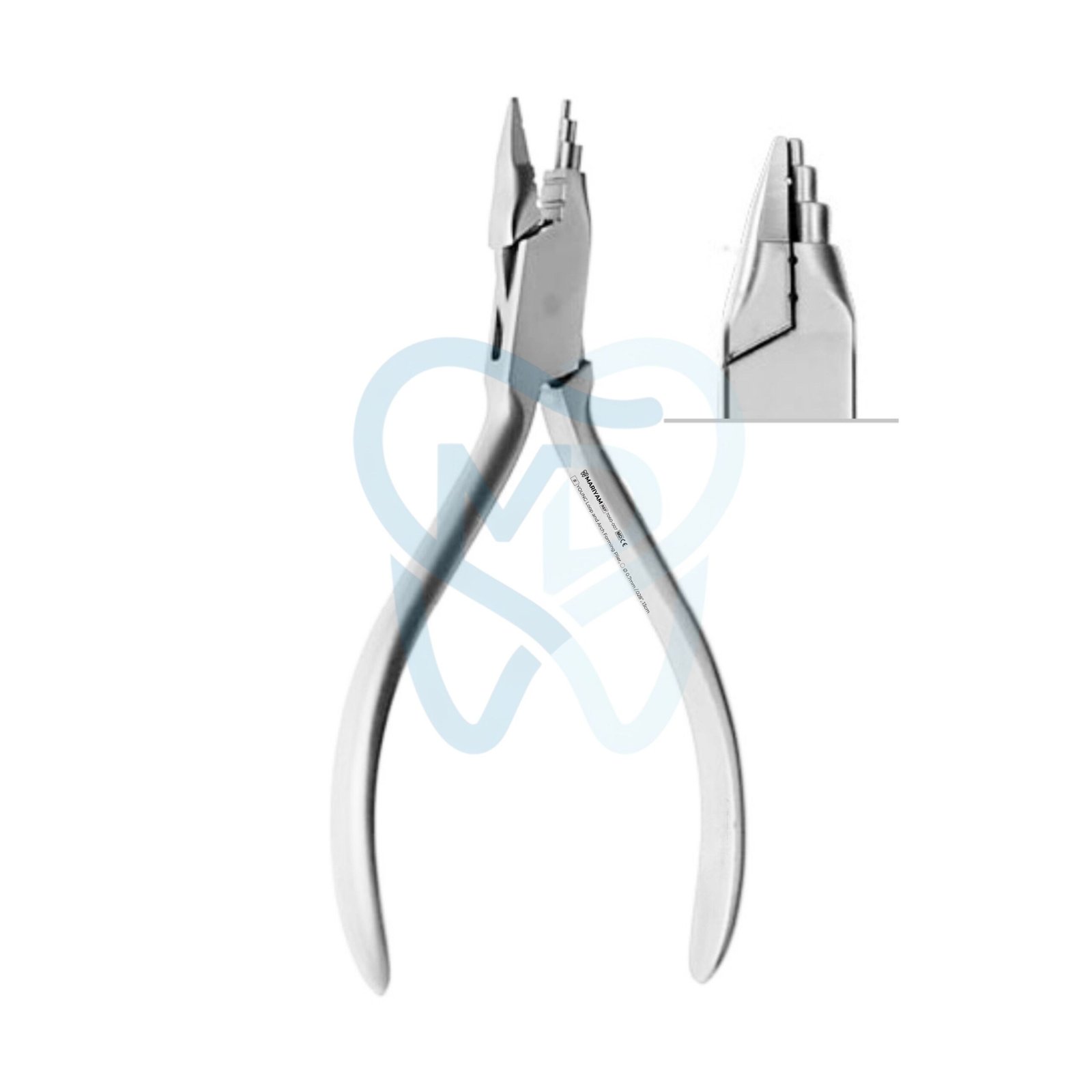 7060-007 YOUNG Loop and Arch Forming Plier, ◯ Ø 0.7mm /.028”, 13cm - Image 1