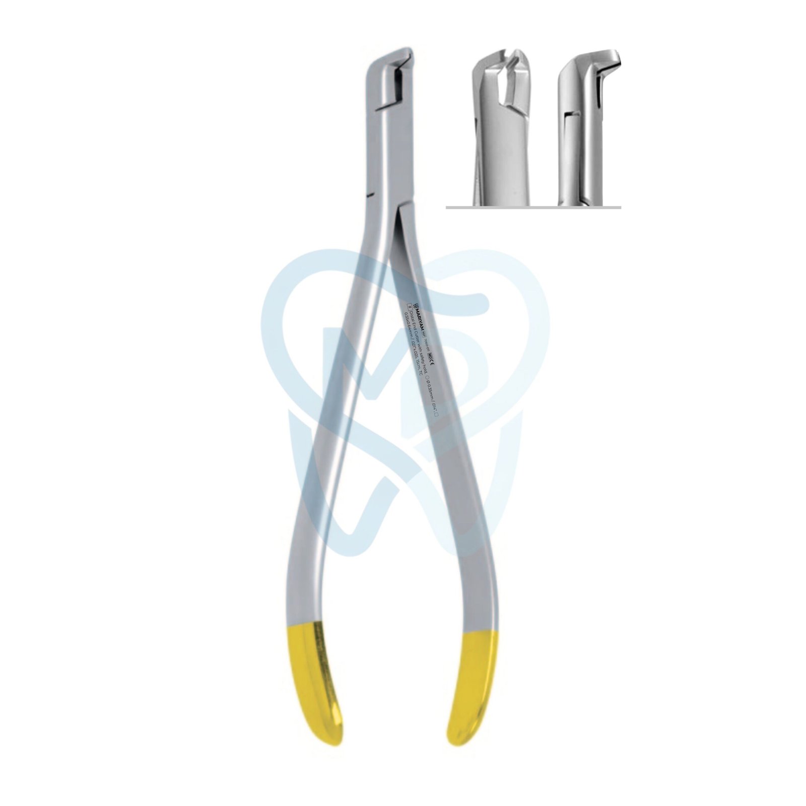 7060-011 Distal End Cutter with safety hold, ◯ Ø 0.35mm / .014”, ▢ 0.55x0.64mm / .021”x.025, 15cm, TC - Image 1