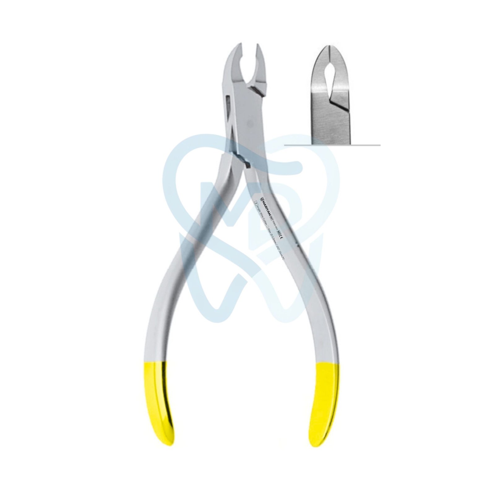 7060-063 (1) Angle Wire Cutter, ◯ Max. Ø 0.3mm / .012” ,13cm,TC - Image 1
