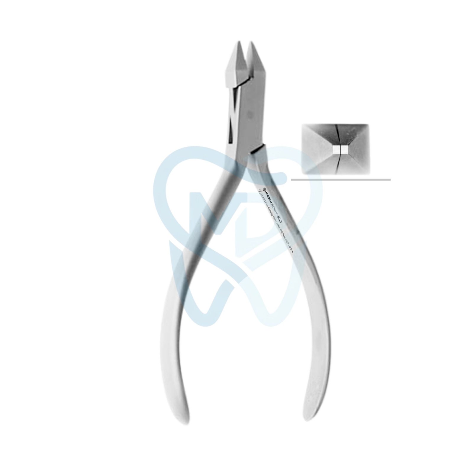 7060-073 ADAMS Wire Bending Plier, ◯ Max. Ø 0.7mm /.028” , 12.5cm - Image 1
