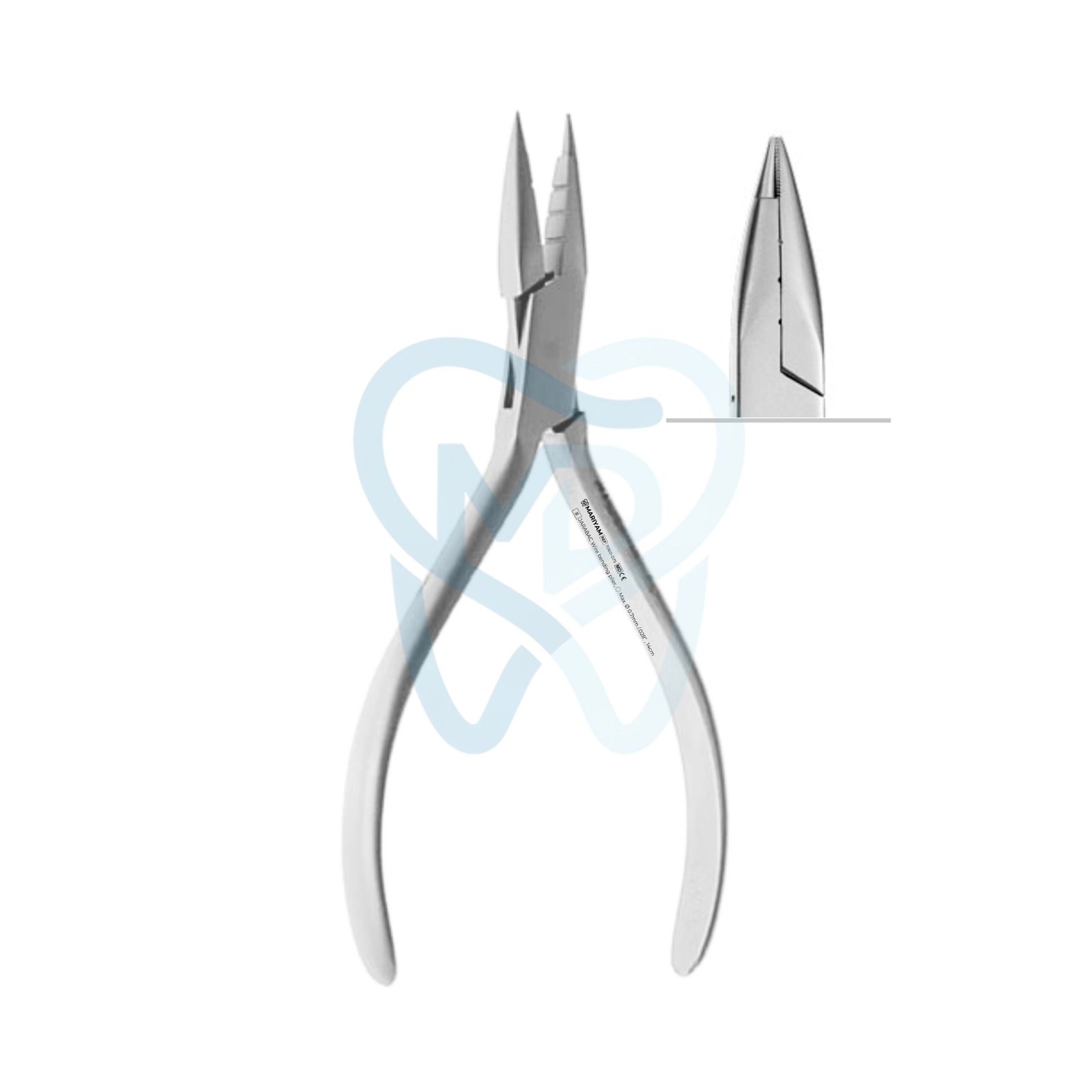 7060-075 JARABAC Wire bending plier, ◯ Max. Ø 0.7mm /.028” , 14cm - Image 1