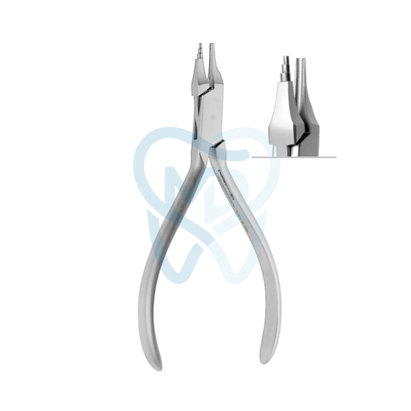 7060-078 TWEED Loop and Arch Forming Plier, ◯ Ø 0.5mm / .020” , 13.5cm - Image 1