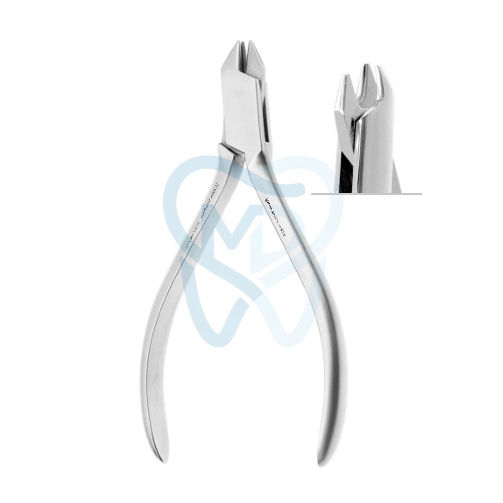 7060-089 ADERER Three-Finger-Plier, ◯ Ø 0.7mm / .028” , 12.5cm - Image 1