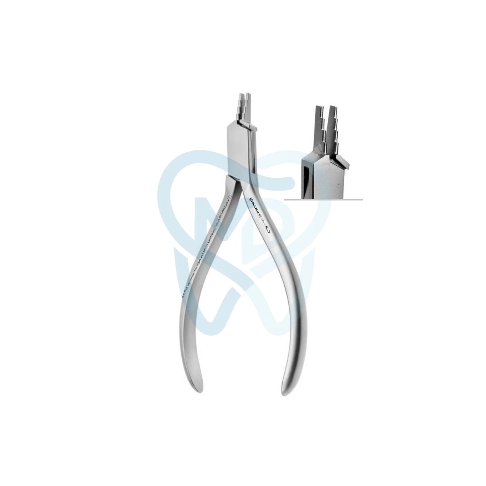 7060-111 NANCE step loop bending plier steps of 3, 4, 5 and 6mm enable exact and even bending,13cm - Image 1