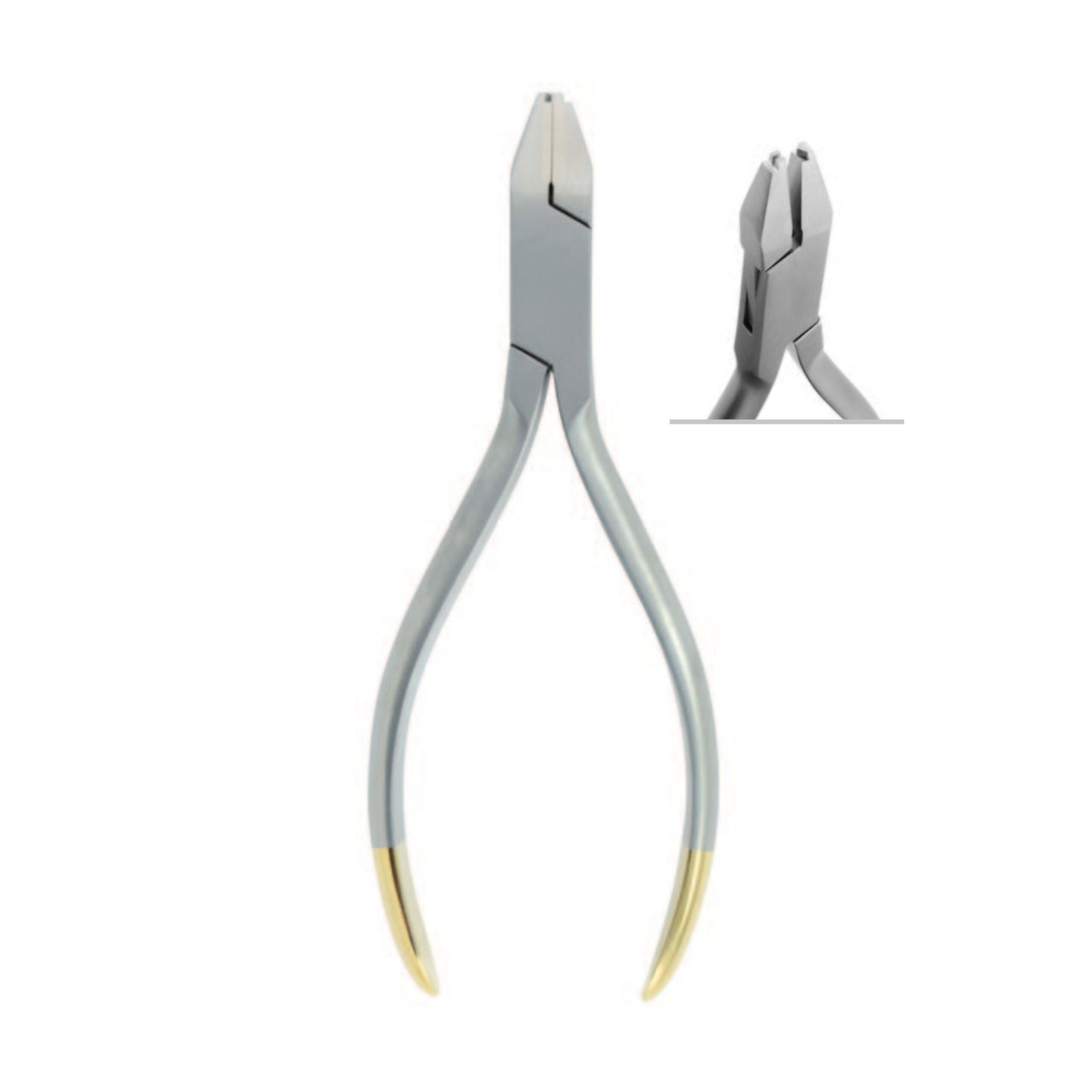 7060-113 Crimpable Arch Wire Hook Plier for surgical ball hooks straight, 14cm,TC - Image 1