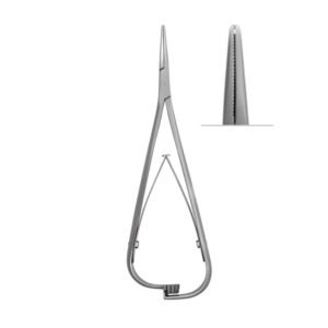 SMAHA Ligature Forceps delicate tips with groove,14cm