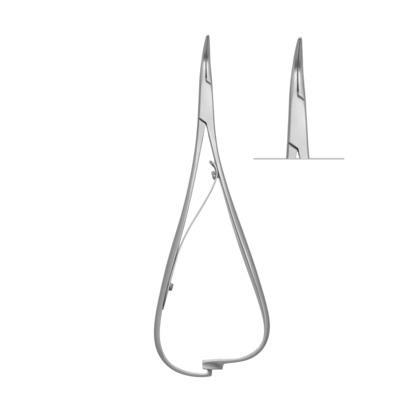 7060-122 Smaha Ligature Forceps,Curved, 14cm - Image 1