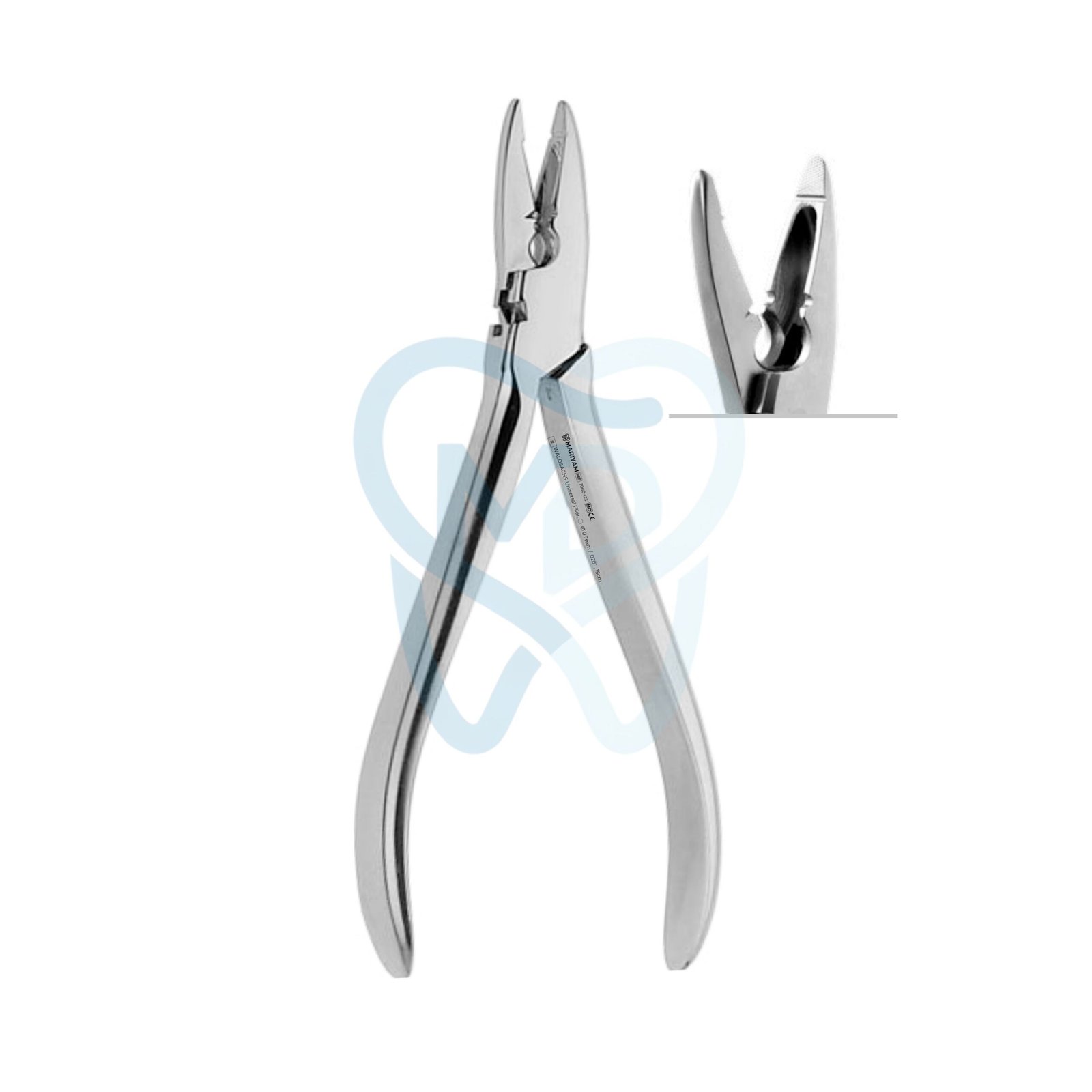 7060-123 WALDSACHS Universal Plier, ◯ Ø 0.7mm / .028” , 15cm - Image 1