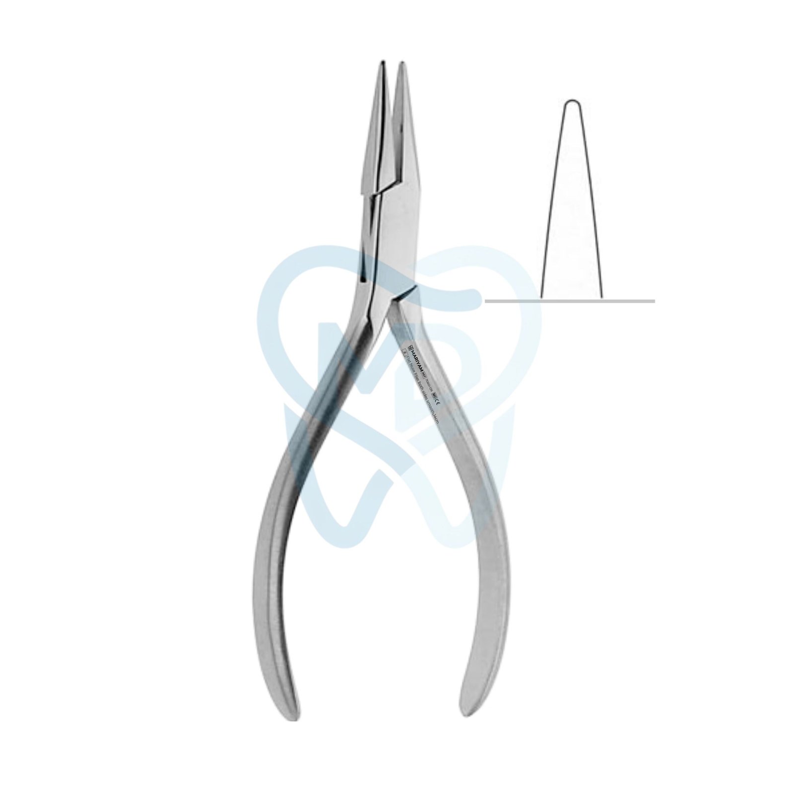 7060-126 Flat Nose Plier both sides smooth,14cm - Image 1